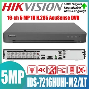 Hikvision iDS-7216HUHI-M2/XT 16CH 5MP 2HDD 1U 2SATA H.265 Digital Video Recorder - Picture 1 of 6