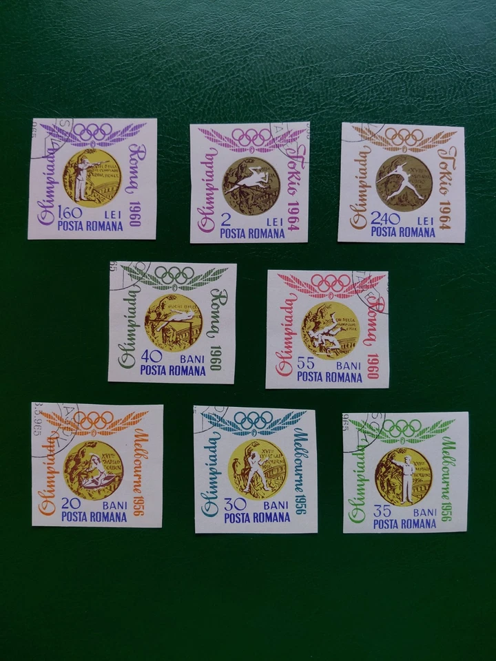 Estampillas de Rumania 1964 (Victoria de los Juegos Olímpicos), CTO, NH, OG Foto 1 de 1