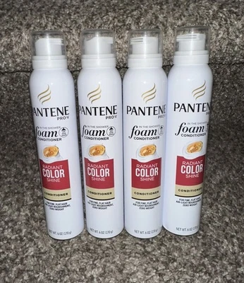 Pantene Pro V In The Shower Foam Hair Conditioner Radiant Color Shine 6 Oz(4) - Image 1 of 2