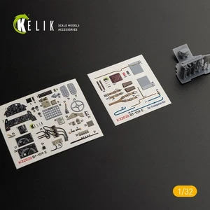 3D Decals with 3D printed parts (for BF-109 E Trumpeter model) 1:32 KeliK K32020 - Picture 1 of 23