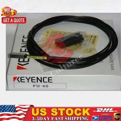 New KEYENCE FU-40 Reflective Fiber Optic Sensor  US Free TAX - Image 1 of 4