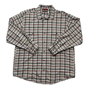 ORVIS Game Bird Gray Partridge Plaid Long Sleeve Button Up 2JFK Cotton sz L - Picture 1 of 9