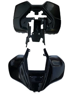 Suzuki LT80 & Kawasaki KFX80  Plastic Fairing Front & Rear Fender Body kit Black — 第 1/4 张图片