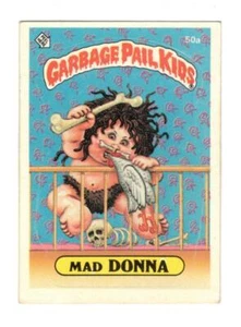 1985 Topps Garbage Pail Kids Series 2 Sticker 50a Mad Donna - Bild 1 von 2
