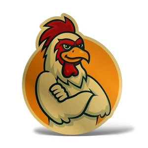 Sticker Gallo Adhesivo PVC Auto Motocicleta Camper Fuera Casco Laptop Capó 4x4 - Imagen 1 de 14