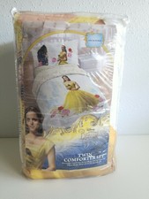 Disney Beauty & The Beast New Microfiber Reversible Twin Comforter Set Open Pkg