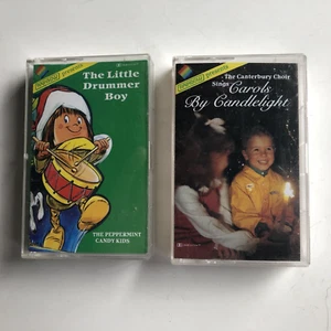 Christmas Carols Little Drummer Boy Canterbury Choir Silent Night 2 cassette lot - Picture 1 of 7