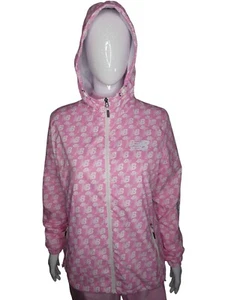 New Balance Women's Pink Hoodie Windbreaker Jacket Size L - Picture 1 of 9