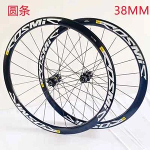 700C 6061 set ruote bici da strada clincher asse passante blocco centrale mozzi freno a disco - Foto 1 di 11
