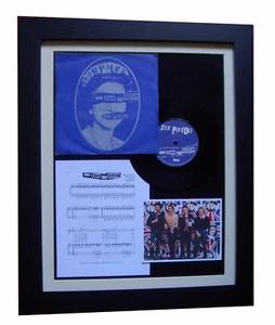 SEX PISTOLS God Save Queen 7" VINYL QUALITY FRAMED DISPLAY+EXPRESS GLOBAL SHIP - Picture 1 of 2