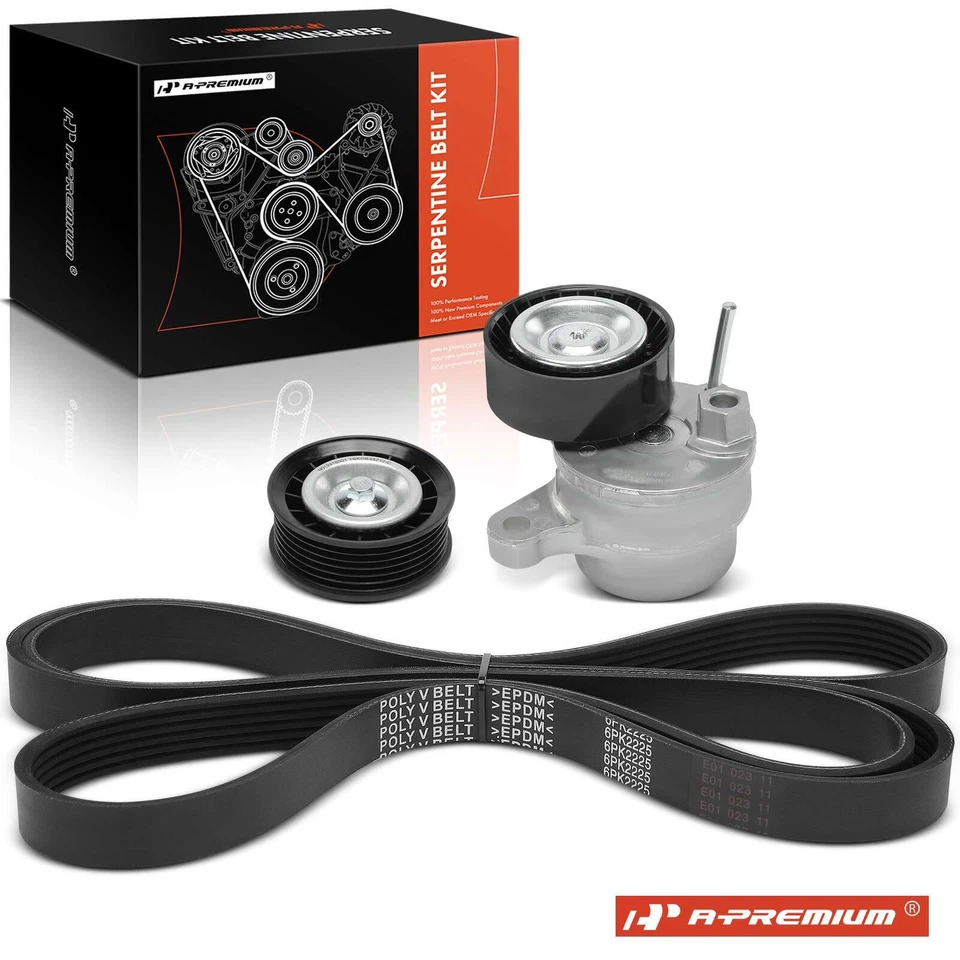 3x Serpentine Belt Drive Component Kit for  Mercedes-Benz GLE350 GLE400 GLK350 - Image 1 of 4