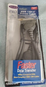 Belkin Pro IBM Parallel Printer Cable IEEC 1284 Circuit City 6" F2A046-06-C - Picture 1 of 8