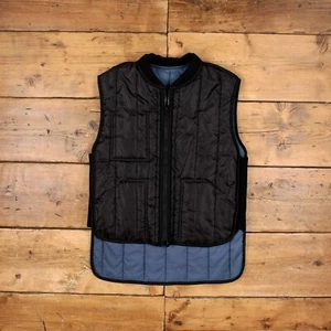 Vintage Refrigiwear Workwear Gilet M 90s Padded Liner Weste Black - Bild 1 von 8