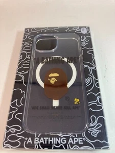 A BATHING APE Type MEN IPHONE 15 CLEAR CASE OPEN BOX 1day Quick Shipping - Picture 1 of 5