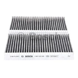 2 x Bosch Cabin Pollen Filter (1987435549) OEM para Honda Civic CR-V FR-V Stream - Imagen 1 de 4