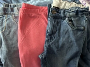 3 Pairs of Girls Size Medium (10) Jeans and Leggings - Picture 1 of 4