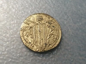 ESTADOS PAPALES BENEDICTO XIV PONDERAL COIN WEIGHT 1/2 ZECCHINO ROMANO 1,71 g - Picture 1 of 2