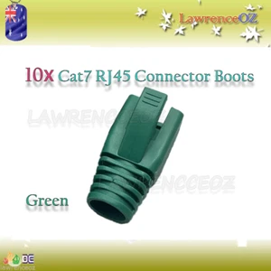 10x RJ45 Network Cable Plug Boots Cap Protective Sleeve Cat7 Cat6a Cat6e - GREEN - Bild 1 von 1