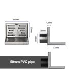 1 PC Bodenleckage Einfache Installation Grau/Schwarz/gebrstet/Chrom Dauerhaft