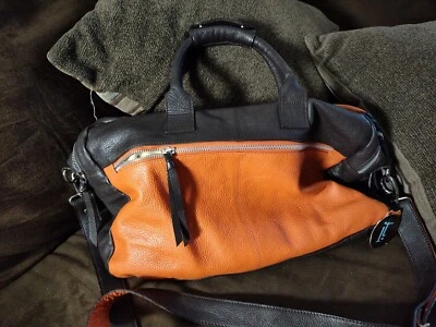Iris Tyler Orange/Brown leather Bag Style no. 3224 - Image 1 of 4