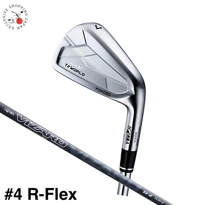 HONMA Golf Tour World Tour V Iron #4 Club Vizard EZ-C Graphite Shaft R-Flex New - Image 1 of 4