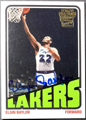 Elgin Bayler 2005-06 Topps Style 1952 Fan Favorites Autograph Auto Lakers HOF - Image 1 of 2