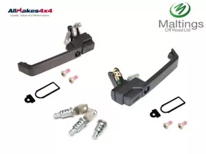 ALLMAKES 4X4 DOOR HANDLE KIT DOOR LOCK KIT FITS DEFENDER LOCK SET - Picture 1 of 1