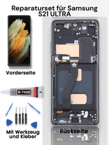 Für Samsung Galaxy S21 Ultra G998 Display Bildschirm LCD + Rahmen 6,67 ( OLED ) - Bild 1 von 1