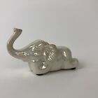 Small Elephant Trunk Up Laying Down Luster Ceramic Figure Lusterware