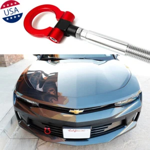 Red Sport Racing Style Aluminum Tow Hook For Chevrolet Camaro SS ZL1 2016-2020 - Picture 1 of 8