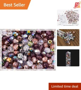 Colorful 50 g Mix of 600 Faceted Czech Glass Beads - Ideal for Jewelry Projects - Picture 1 of 10