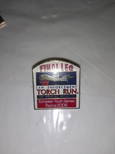 Final Leg Law Enforcement Torch Run - Special Olympics European Youth 2006 Pin - Picture 1 of 2