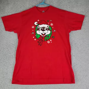 T-shirt Buc-ee's grande non si tratta di cosa sotto l'albero cotone rosso Natale - Foto 1 di 16