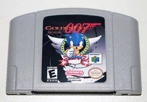 007 Goldeneye with Sonic Characters English Game For N64 NTSC-U/C US Canada - Picture 1 of 2