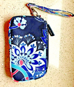 Vera Bradley Tech Case Wallet Wristlet Phone Case in Lotus Flower Swirl retired