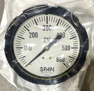 SPAN INSTRUMENTS PRESSURE DIAL GAGE LFP 310-600-PSI-G SULLAIR 48061 - Picture 1 of 5
