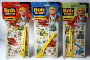 3X RARE 2001 BOB THE BUILDER PRESSERS STICKERS HIT DEPA HOLLAND NEW ! - Picture 1 of 7