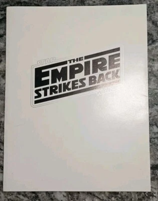 Programa de proyección vintage 1980 Star Wars The Empire Strikes Back 8 páginas desplegable Foto 1 de 4
