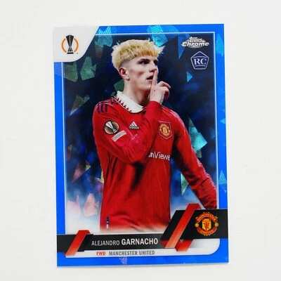 2022-23 Topps Chrome Sapphire UEFA Alejandro Garnacho Image Variation RC #50 - Image 1 of 2