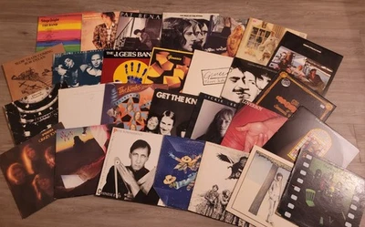 Big Lot Of 28 CLASSIC ROCK Vinyl LP's - VG to EX Condition!! - Image 1 of 4