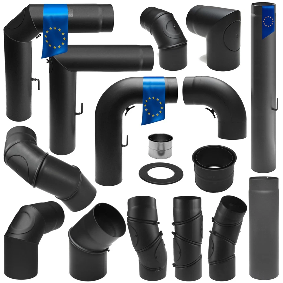 raik Rauchrohr Ofenrohr Ø 150 mm alle Formen 2 mm dick Senotherm Made in EU - Bild 1 von 1