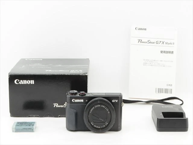 CANON PowerShot G7X Mark II Black Near Mint From Japan #24361E - Image 1 of 4