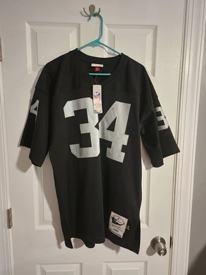 Camiseta 100% autêntica Mitchell & Ness 1990 LA Raiders Bo Jackson tamanho 44 L - Imagem 1 de 4