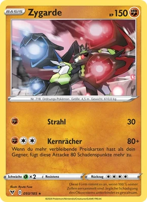 Zygarde / Pokémon Karte / Deutsch / Farbenschock / Holo - Bild 1 von 2
