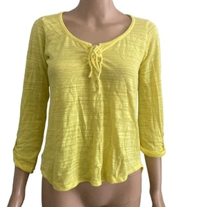 Splendid Top Womens Small Yellow Pullover - Picture 1 of 7
