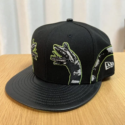 New Era 59FIFTY Beetlejuice Worm Black Synthetic Leather Visor 14432206 - Image 1 of 4