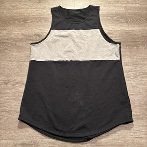BYLT Tank Top Mens Medium Black Gray Shirt Performance Lounge Casual Adult - Picture 1 of 8
