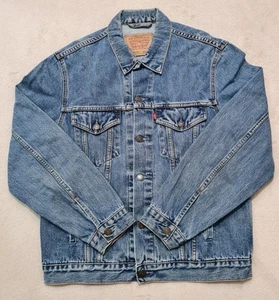 Chaqueta rastreadora Levis Denim años 90 vintage para hombre tipo 3 70503 04 azul lavado talla L - Imagen 1 de 13