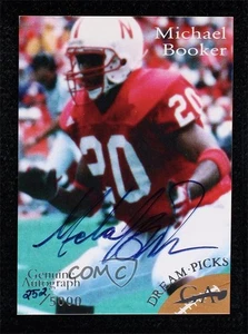 1997 Genuine Article Dream Picks Auto /5000 Michael Booker #M4 Rookie Auto RC - Picture 1 of 3