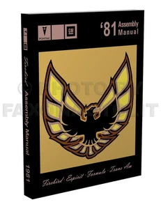 1981 Firebird and Trans Am Assembly Manual inc Turbo Pontiac Factory useful 1982 - Picture 1 of 9